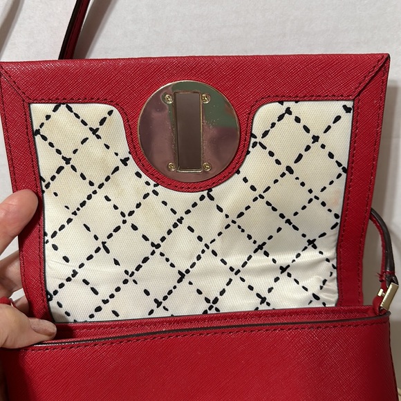 Kate Spade Red Leather Crossbody - Picture 7 of 13
